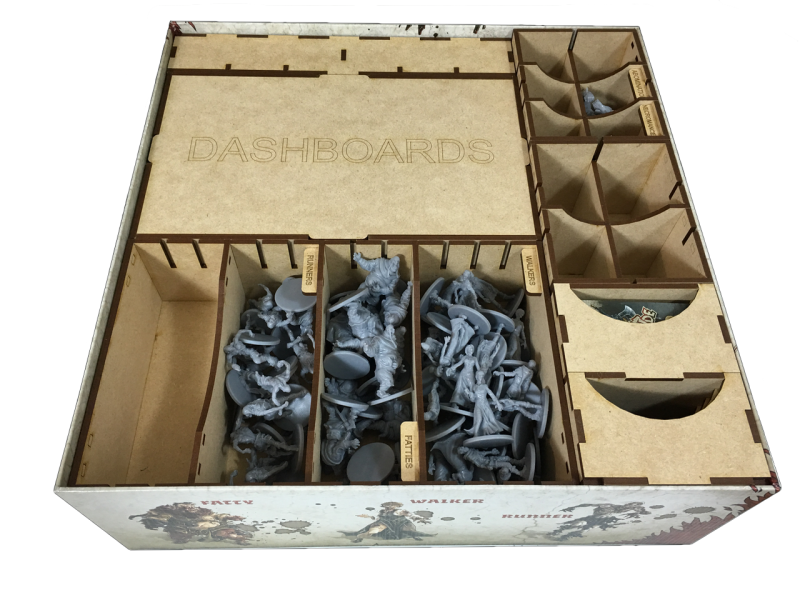 Zombicide Black Plague 8x Wooden Crate Objective Board Game 